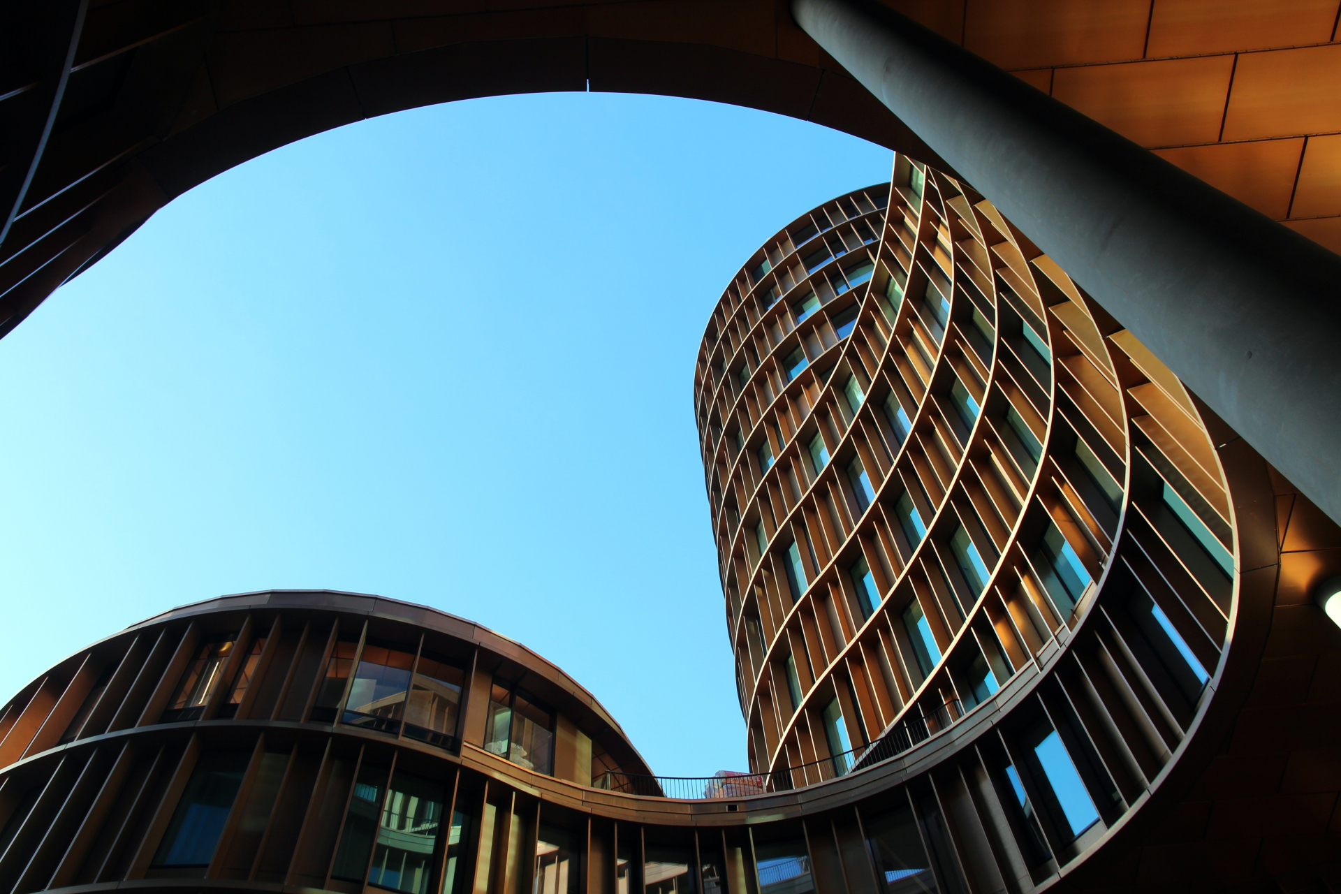 Moderner Gebäudekomplex Hamburg